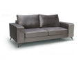 Two seats sofa, Connor - brown color on a white background.
