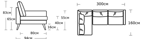 300x160-Ляво / Тюркоаз
